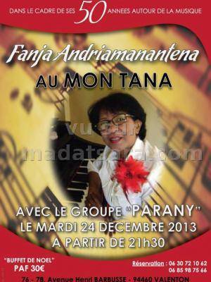 Fanja Andriamanantena au Mon Tana avec le groupe Parany.