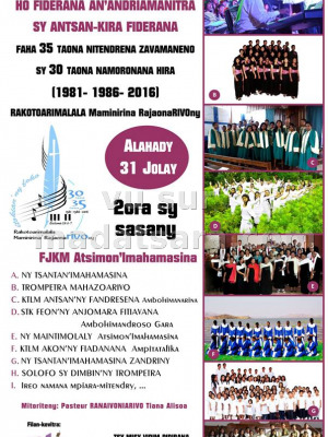 Fanompoam-pivavahana ho fiderana an'Andriamanitra sy Antsan-kira fiderana - FJKM Atsimon'i Mahamasina