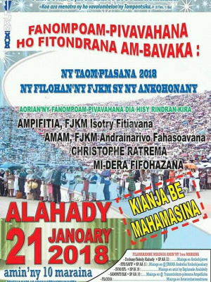 Fanompoam-pivavahana ho fitondrana am-bavaka : ny taom-piasana 2018 - Stade Municipal de Mahamasina‍