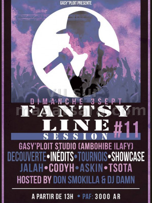 Fantsy line session 11 Gasy'Ploit Studio Ambohibe Ilafy