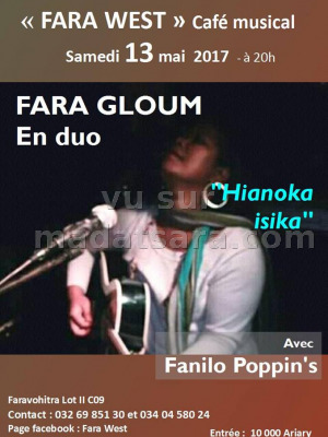 Fara Gloum‍ en duo au Fara West Faravohitra‍ café musical