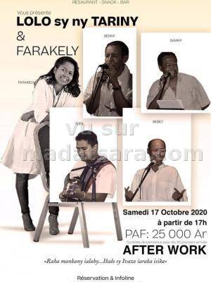 Fara kely, Benny, Bebey, Sammy, Nini Kolibera after work Le Green Andraharo