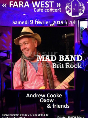 Fara West Faravohitra‍ Mad Band Brit Rock -