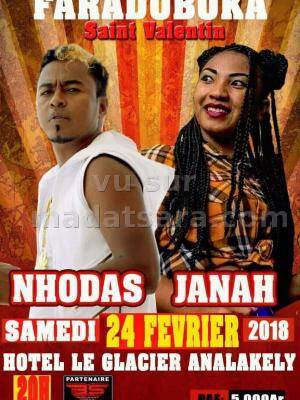 Faradoboka st valentin avec Nhodas & Janah Le Glacier Analakely