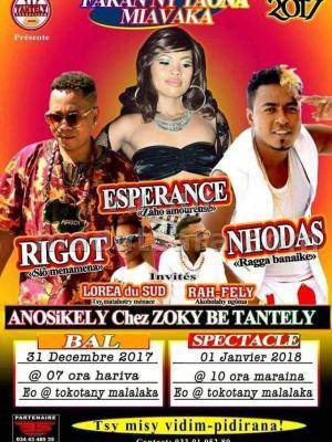 Faran'ny taona miavaka - avec Rigot, Espérance, Nhodas