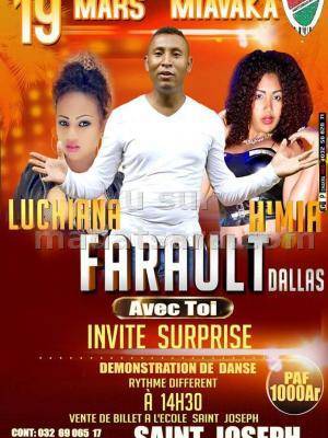 Farault Dallas, H'Mia et Luchiana en concert à l'école saint-Joseph