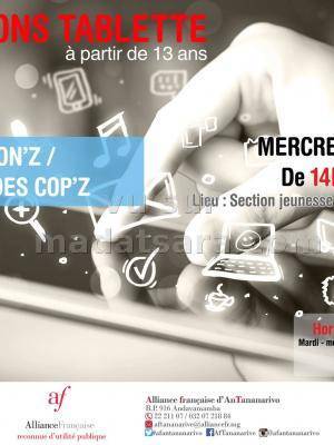 Fashion'Z Atelier des Cop'z - animations tablettes à l'Alliance française d'AnTananarivo