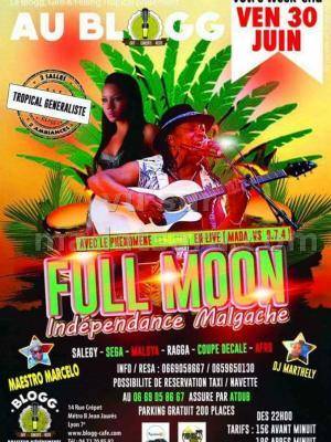 Fenoamby full moon independance malgache au Blogg Café Lyon