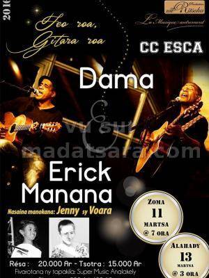 Feo roa , gitara roa - Dama et Erick Manana au CCESCA - Nasaina manokana : Jenny sy Voara
