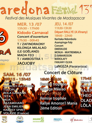 Festival Angaredona 13ème édition - Ambositra