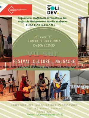 Festival culturel malgache Carrefour Des Associations Parisiennes Paris