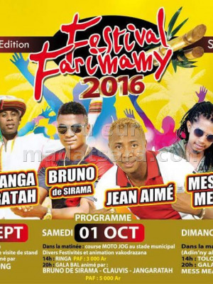 Festival Farimamy 2016 - 1ère édition Sirama avec Janga Ratah‍, Bruno de Sirama‍, Jean Aimé‍, Mess Mea‍ & Fredy Ds‍