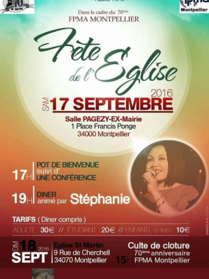 Fête de l'église FPMA Montpellier