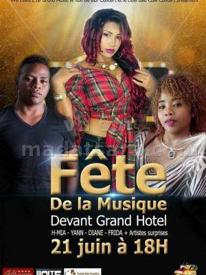 Fête de la musique Grand Hotel Diégo avec H'Mia, Yann, Diane, Frida