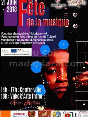 Fête de la musique Vakok'Arts Trano Toliary