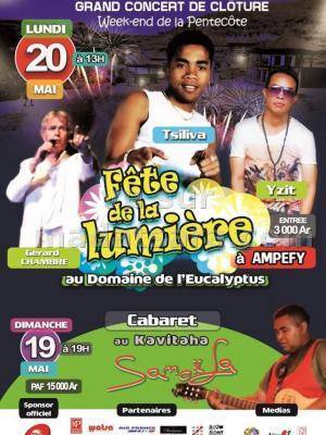 Fête de la lumière à Ampefy au Domaine de l'Eucalyptus avec Tsiliva, Samoela, Yzit et Gérard Cha