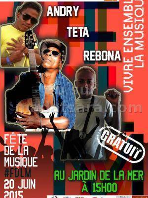 Fête de la musique avec Andry, Teta, Rebona au jardin de la mer