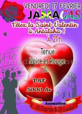 Fêtez la saint-valentin - Discothèque Jamagas Antalaha‍