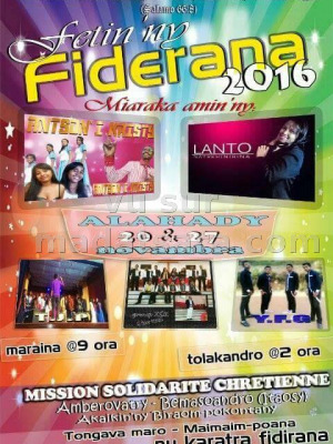 Fetin'ny fiderana 2016 - miaraka amin'i Antsan'i Kristy‍ & Lanto Natrehinirina‍