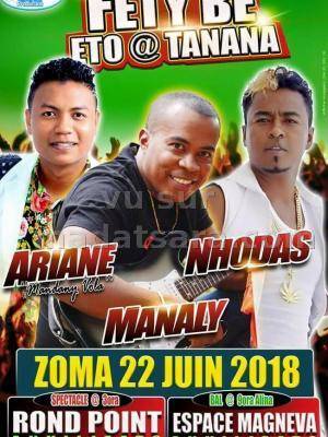 Fety be eto amin'ny tanana Manaly, Nhodas, Ariane Espace Magneva Ankilizato - Rond Point Ankilizato