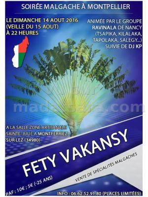 Fety vakansy - soirée malgache à Montpellier