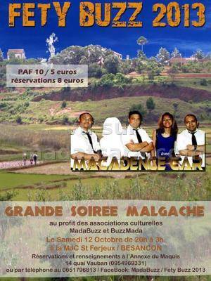 Fety Buzz 2013 - Grande soirée Malgache à Besançon
