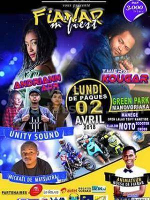 Fianar m'fiesta Green Park Manovoriaka avec Thiera Kougar, Unity Sound, Andriann, Mickael De Matsiatra