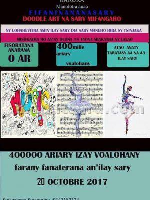 FIFANINANANA MANAO SARY AZAHOANA 400.000ARIARY