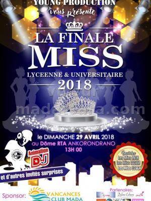 Finale Miss lycéenne & universitaire 2018 Dome RTA Ankorondrano