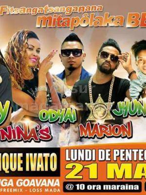 Fitsangatsanganana mitapolaka be Club Nautique Ivato avec Rossy, Marion, Flash Be, Odyai, jyuni, Nina's