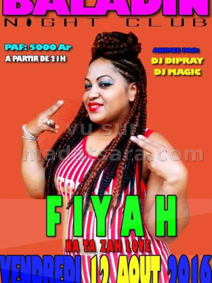 Fiyah en concert au Baladin Night Club