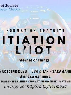 Formation gratuite Initiation à l'IOT - Sakamanga Ampasamadinika