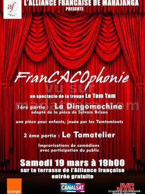 Francacophonie - Spectacle de la troupe Le Tam Tam à l'Alliance Française de Mahajanga