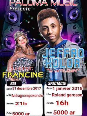 Francine & Jeffro Color en show case Terrain Rolland Garros Antalaha
