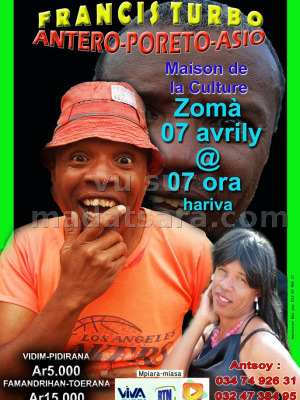 Francis turbo‍ antero - poreto - asio - Maison de la Culture Mahajanga‍