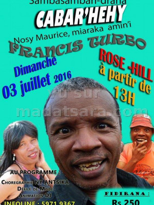 Francis Turbo - Cabar'Hehy - Rose-Hill Maurice