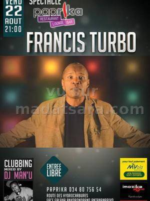 Francis Turbo en concert au Paprika