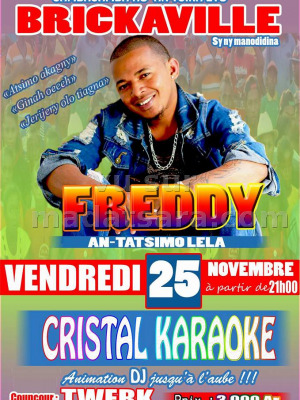 Freddy‍ en concert au Cristal Karaoke Brickaville‍