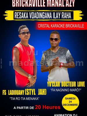 FS Ladoany‍ & Yv'Clar‍ - brickaville manal'azy Cristal Karaoke Brickaville‍
