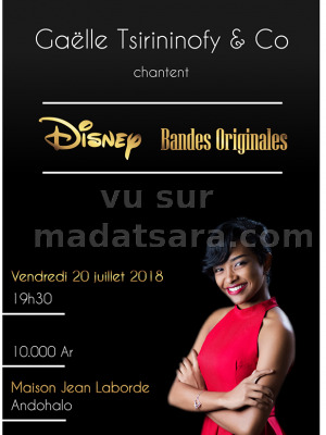 Gaelle Tsirinofy‍ & co chantent Disney Maison Jean Laborde Andohalo‍