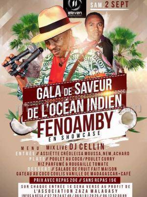 Gala de saveur de l'Océan indien avec Fenoamby en showcase