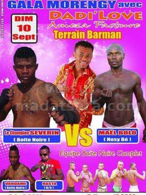 Gala morengy avec Dadi love Terrain Barman Diégo Suarez