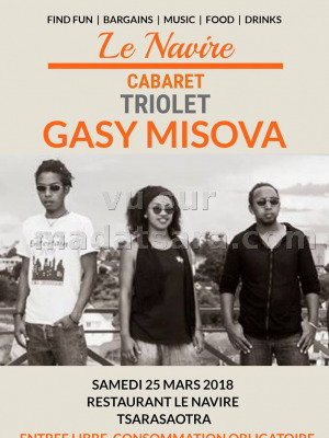 Gasm'SOVA‍ en cabaret Resto Le Navire Ambohibao‍