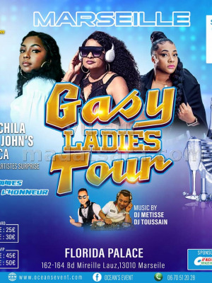 Gasy ladies tour - Vaiavy Chila‍ Farah John's‍ Rebecca‍ - Florida Palace Marseille‍