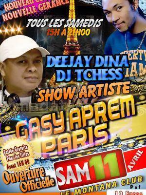 Gasy Aprem - ouverture officielle Le montana Club Valenton