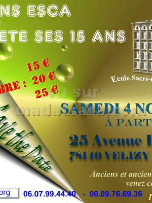 Générations ESCA fête ses 15 ans - Velizy Villacoublay