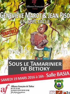 Geneviève Marot et Jean Piso en spectacle - Sous le Tamarinier de Betioky