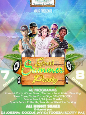 Gest Summer party présentée par AEGM avec Meizah‍, Scotty Raz‍, Jess Flavy One‍, Malm Martiora‍ & Mr Sayda‍ - Batou Beach Ambohimanambola‍