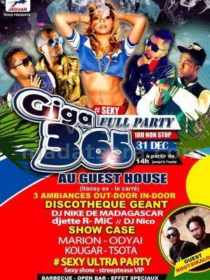 Giga Full Party au Guest House - Show case Marion, Odyai, Kougar, Tsota