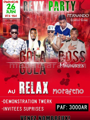 Gola Gola & Boss Mananarien - Revy Party au Relax Morafeno